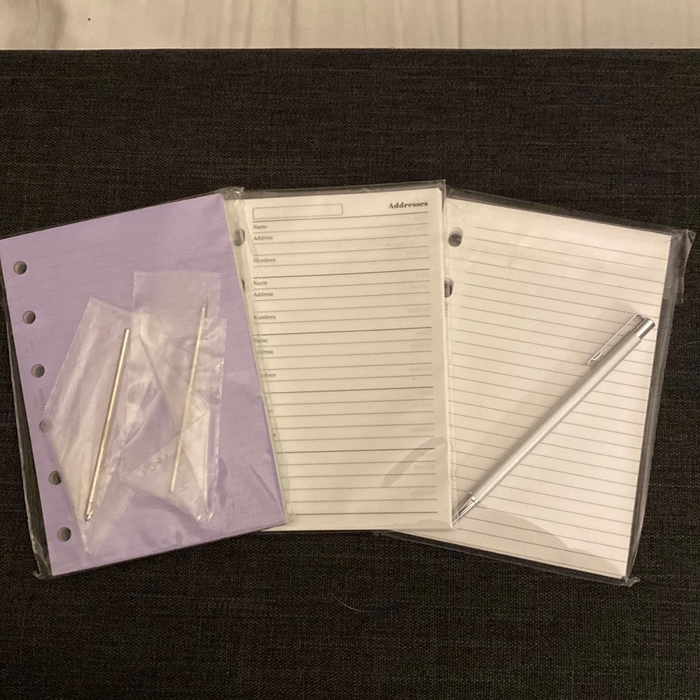 Filofax pocket inserts